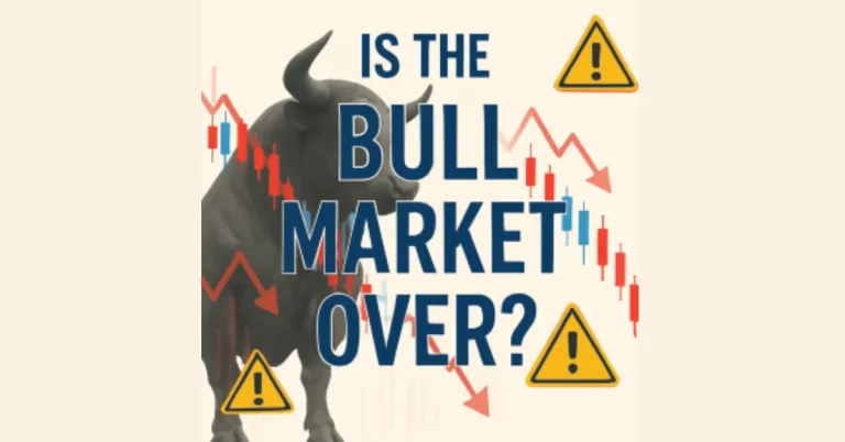 Is the Bull Market Losing Steam in 2025? Illustration of stock market trends and potential correction signals.