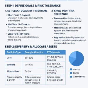 infographic image of long-term investment portfolio
